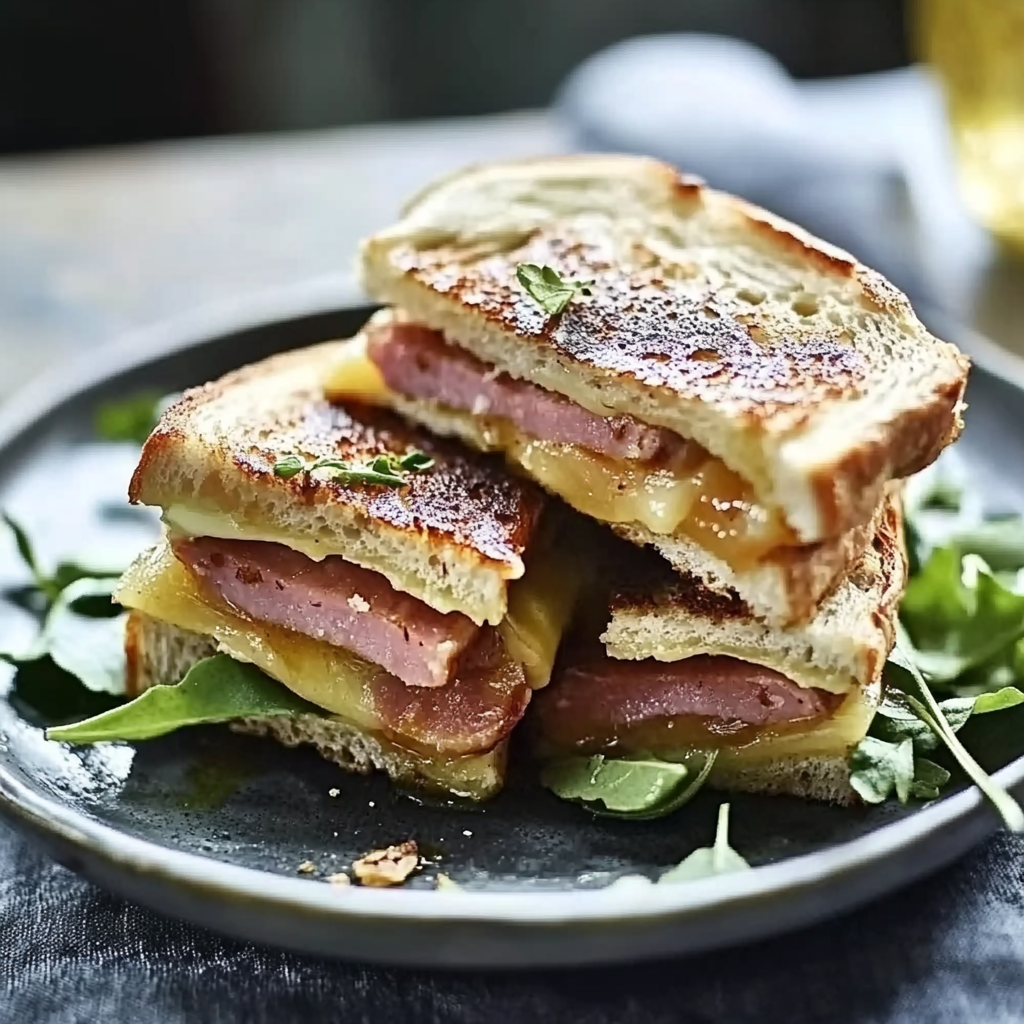 Recipe preparation for Ham & Brie Pinwheel Sandwiches with Fig Jam