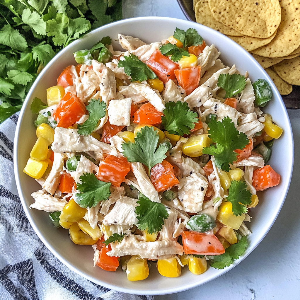 Recipe preparation for Mexican Chicken Salad