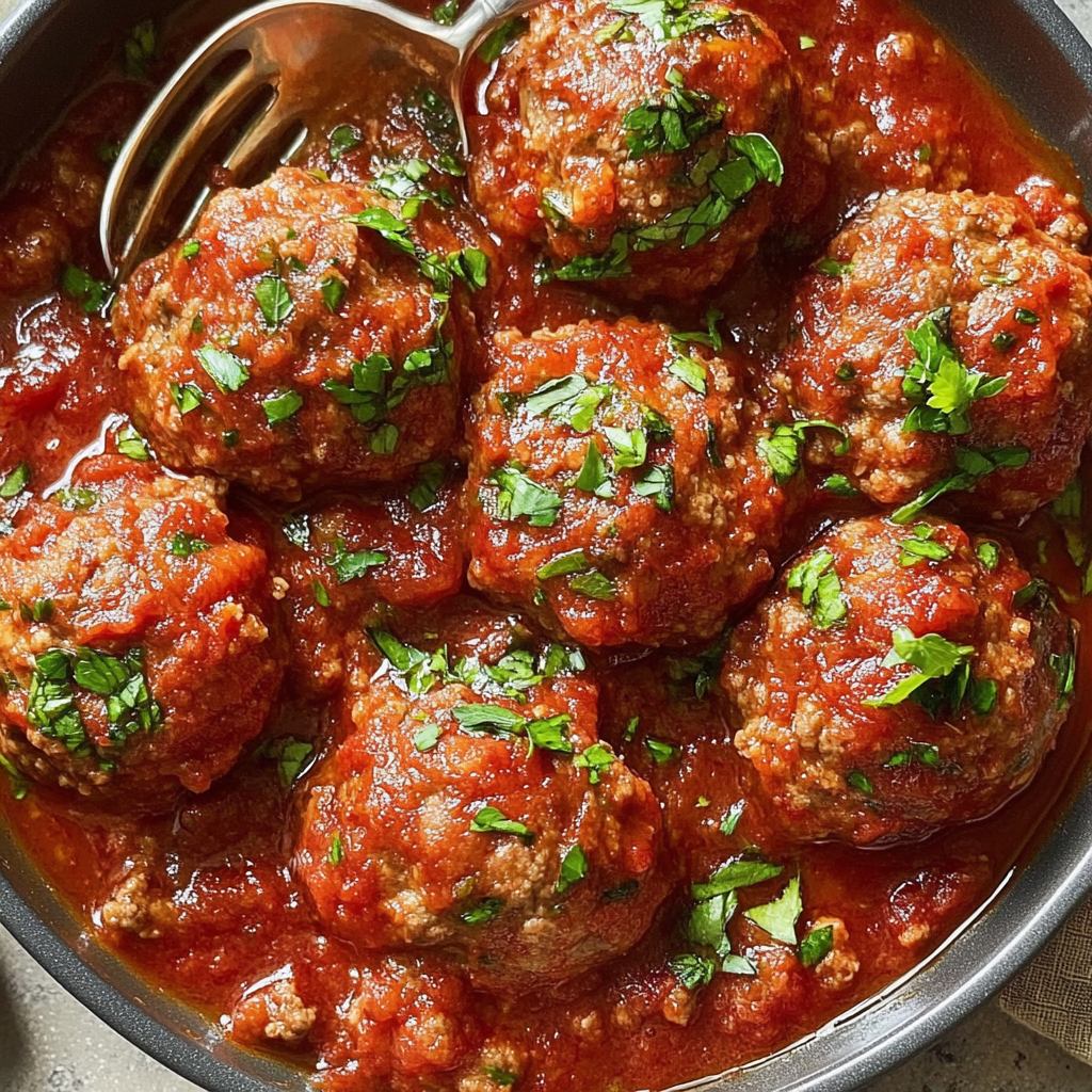 Recipe preparation for Baked Ground Beef Meatballs