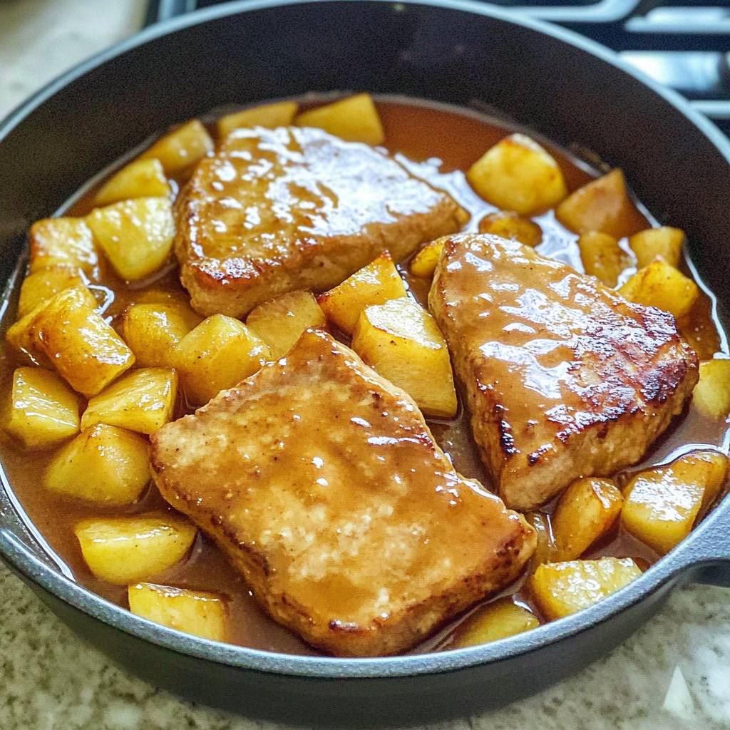 Recipe preparation for Pineapple Pork Chops