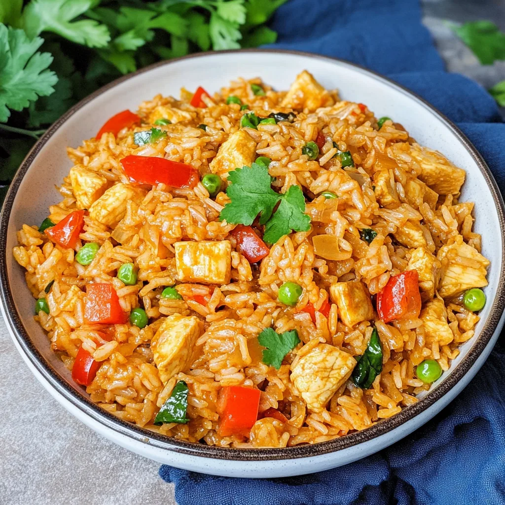 One-Pot Creamy Chicken & Bell Pepper Rice
