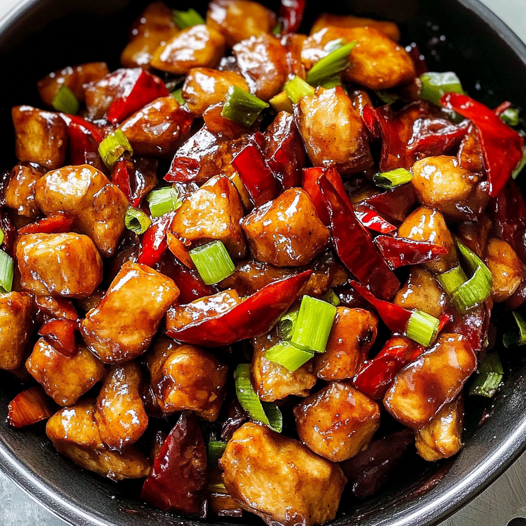 Recipe preparation for Kung Pao Chicken
