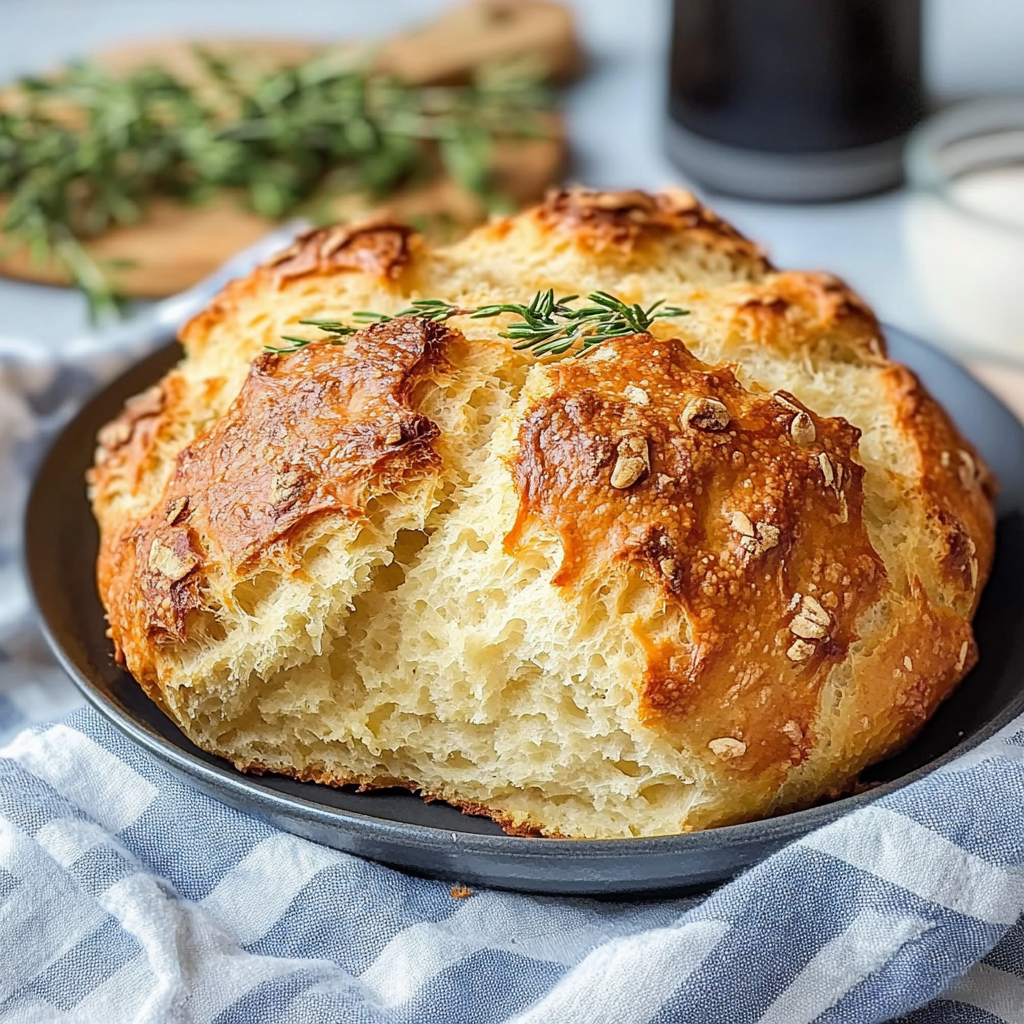 Recipe preparation for Cheddar Herb Soda Bread