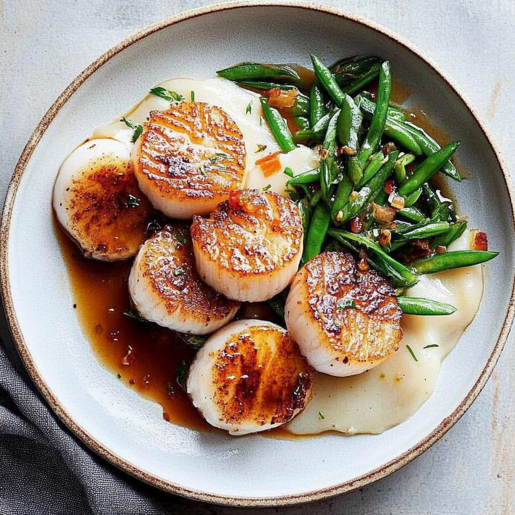 Recipe preparation for Chilli-Soy Scallops with Spring Onion