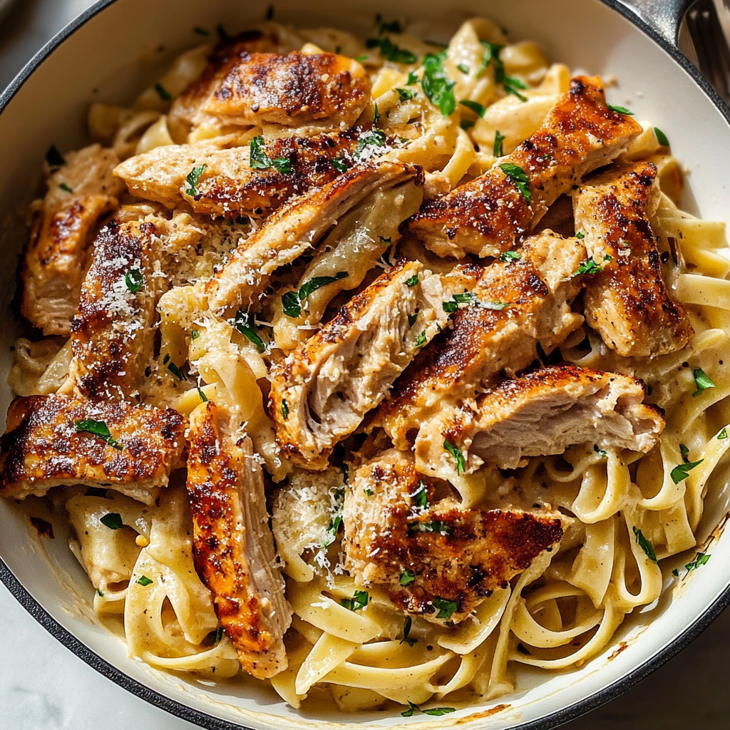 Recipe preparation for Lemon Chicken Pasta