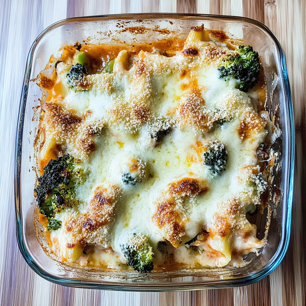 Recipe preparation for Chicken and Broccoli Lasagna Alfredo