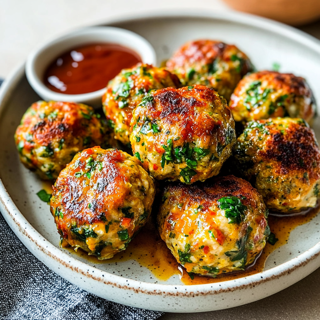 Recipe preparation for Chicken Meatballs