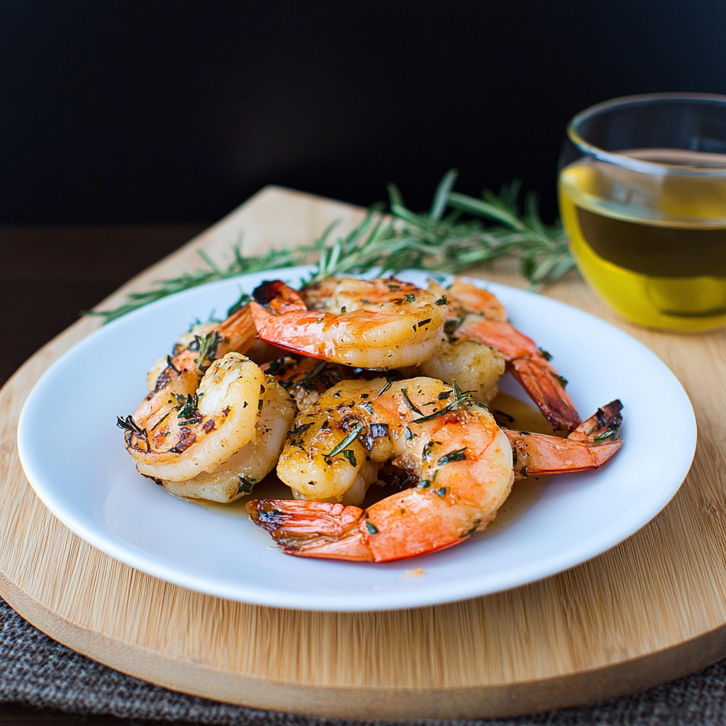 Recipe preparation for Citrus Herb Grilled Shrimp