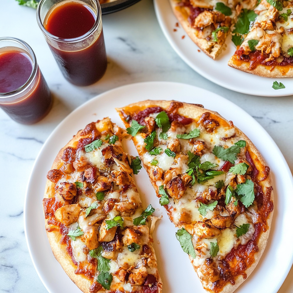 Recipe preparation for BBQ Chicken Pizza