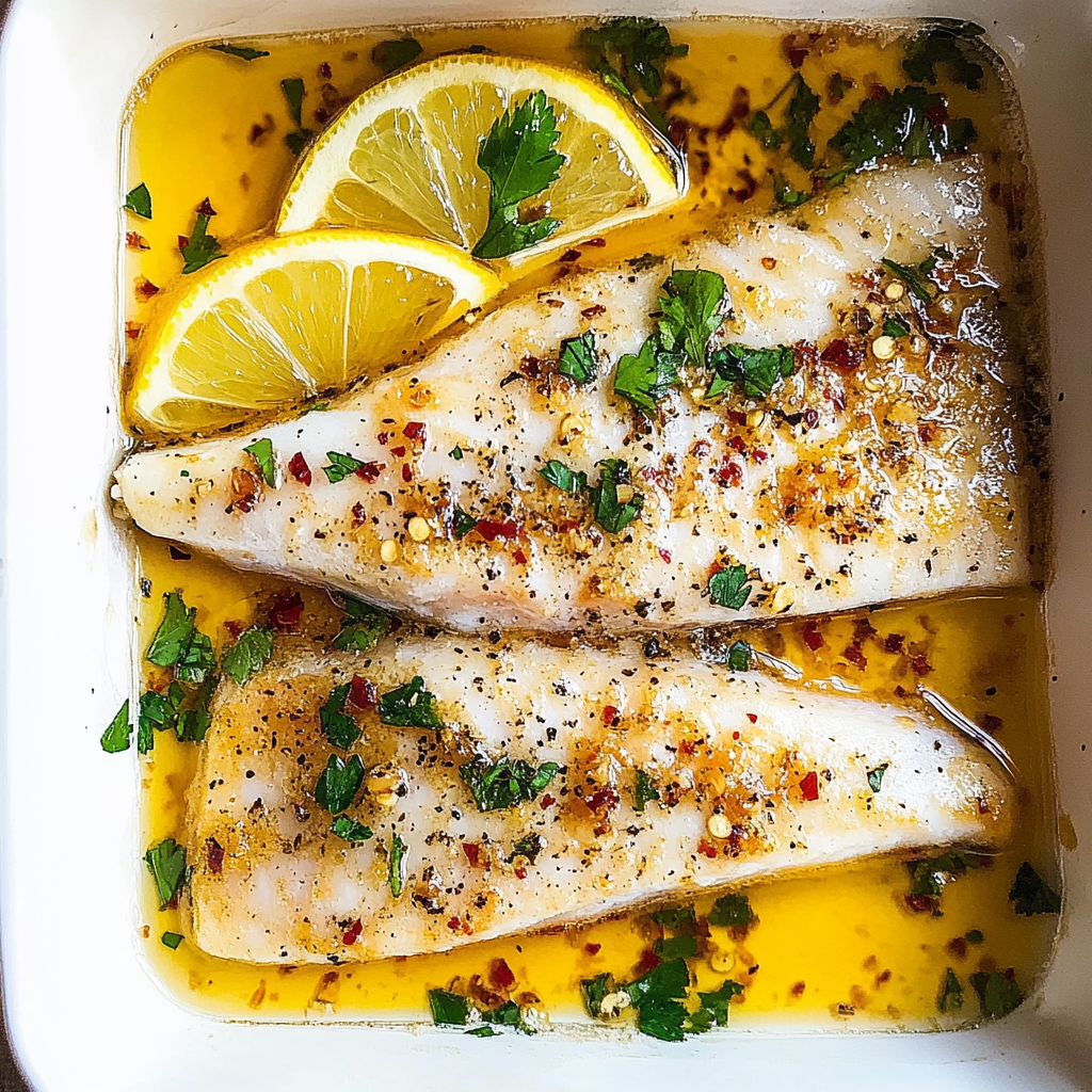 Recipe preparation for Garlic Butter Tilapia