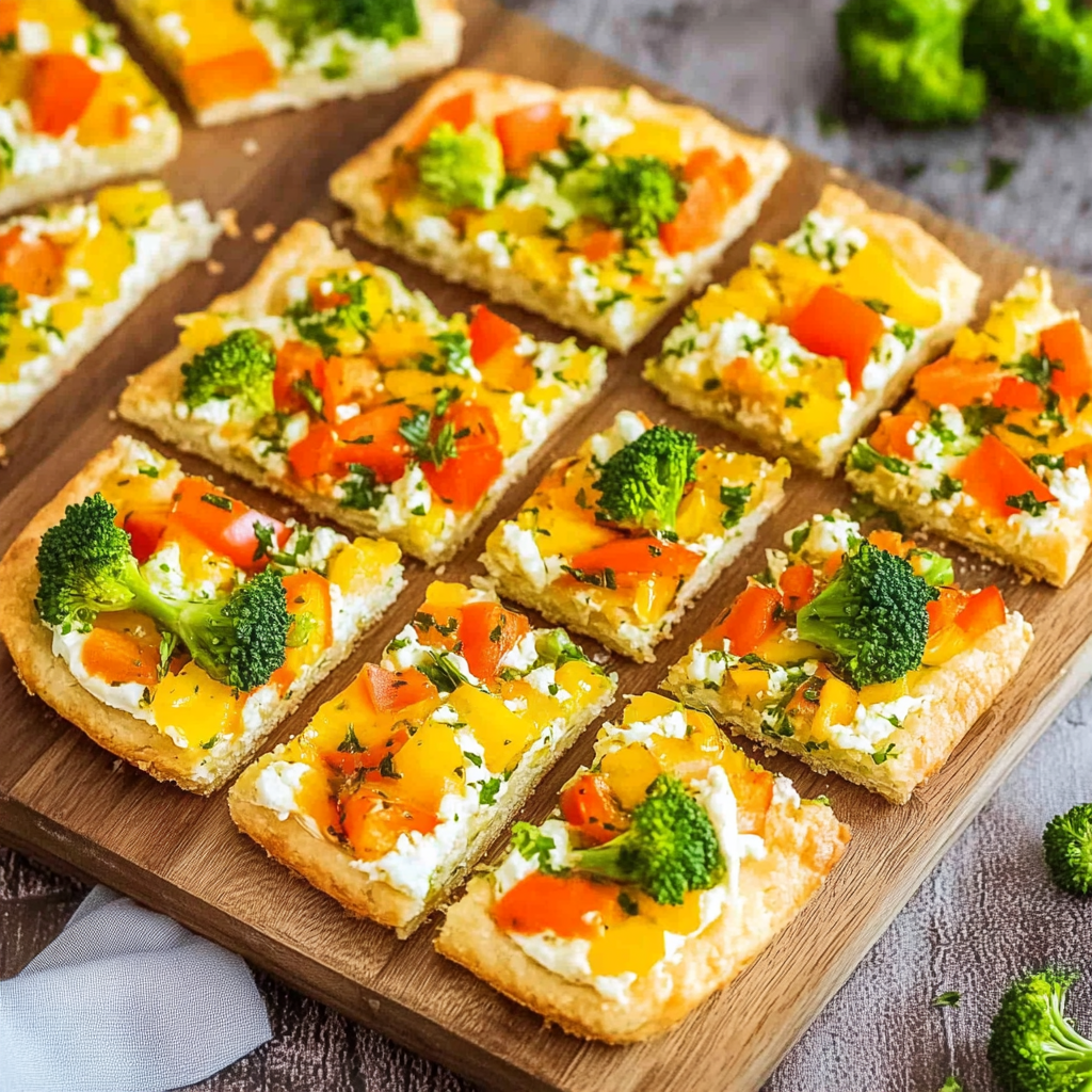 Recipe preparation for Easter Crescent Roll Veggie Tart