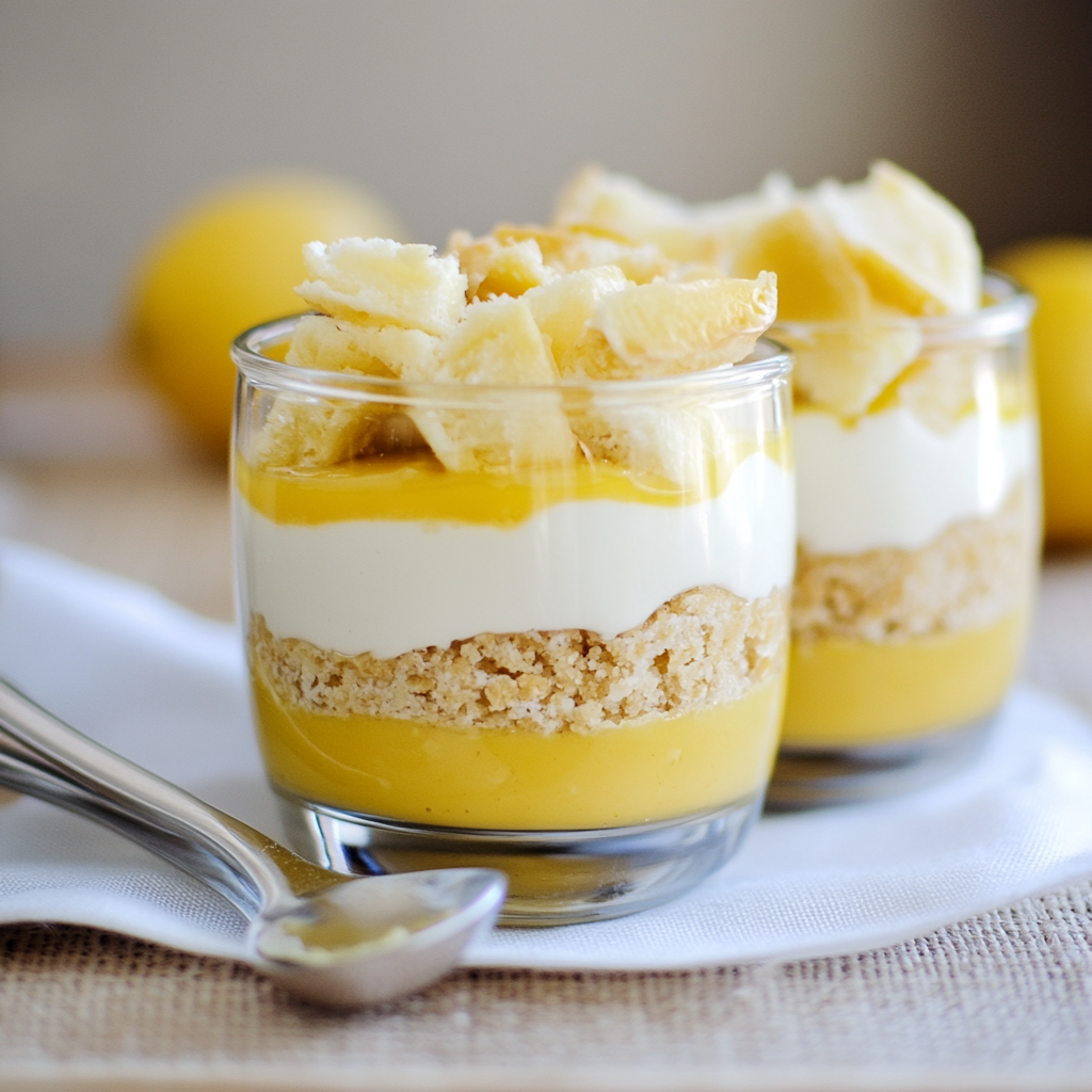 Recipe preparation for Lemon Curd Yogurt Parfaits