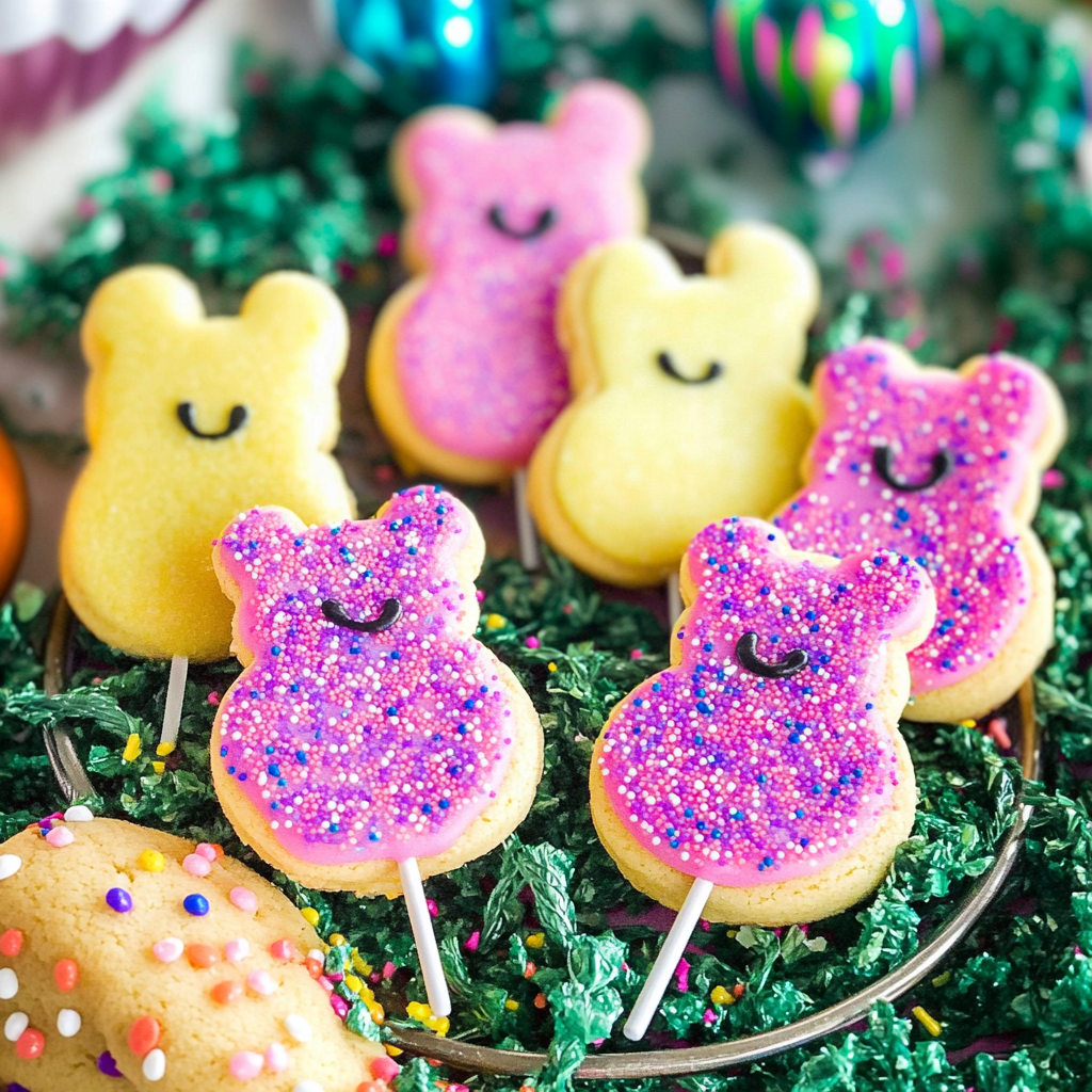 Recipe preparation for Easter Bunny Sugar Cookie Pops
