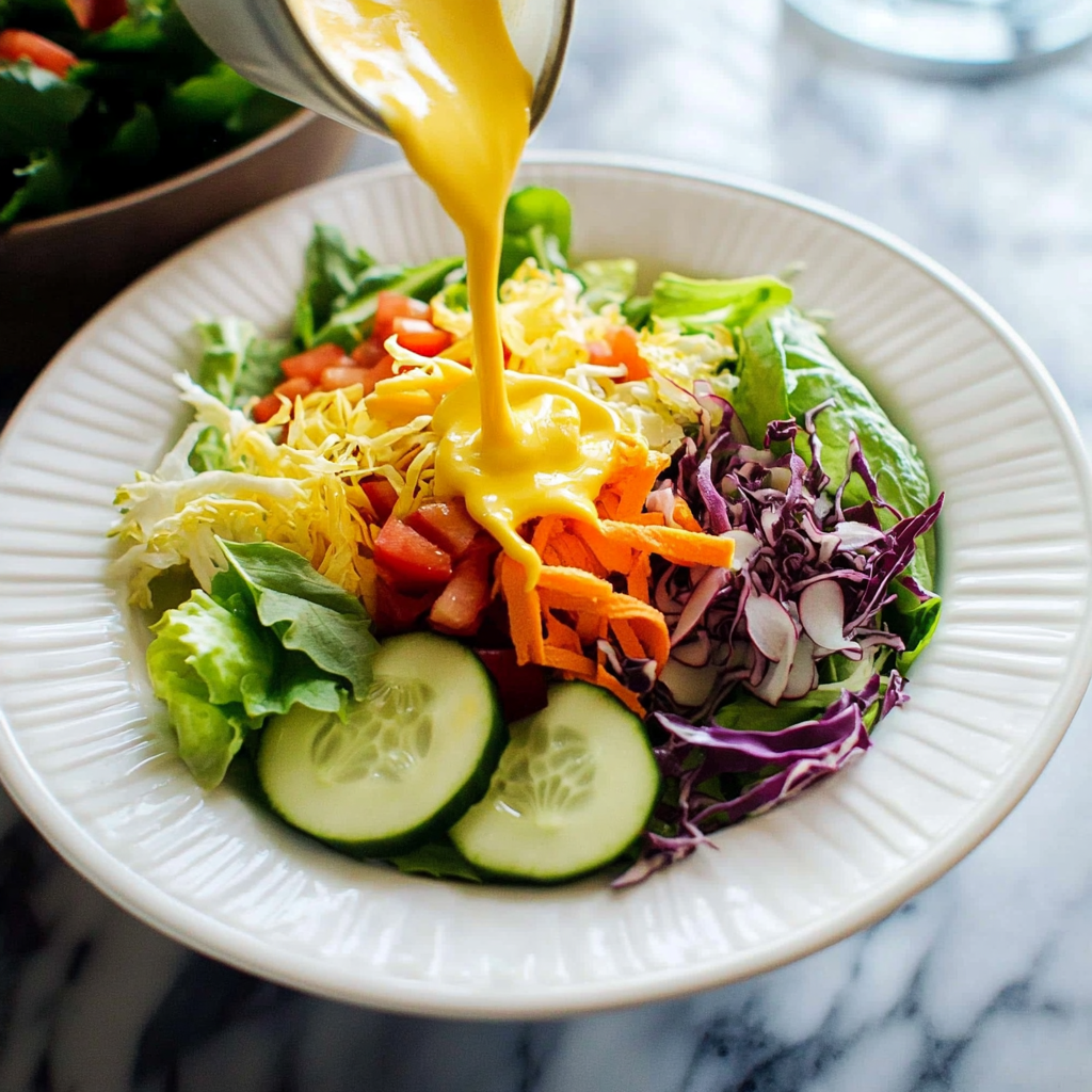Recipe preparation for Carrot Ginger Dressing Salad