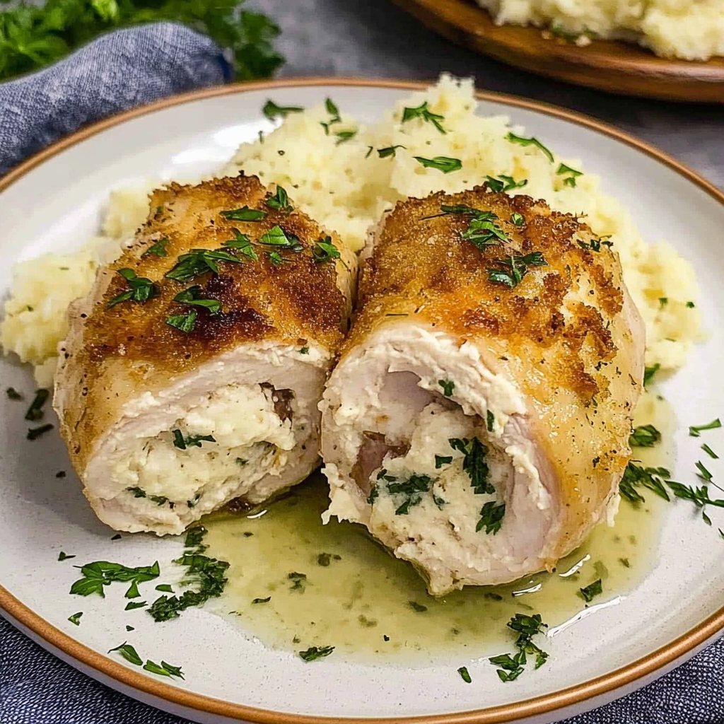 Recipe preparation for Chicken Kiev