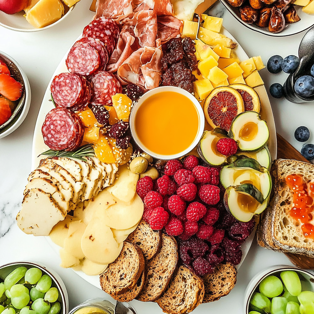 Recipe preparation for Brunch Charcuterie Board