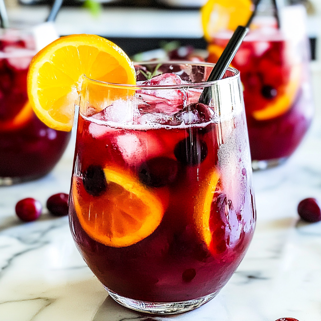 Recipe preparation for Red Sangria
